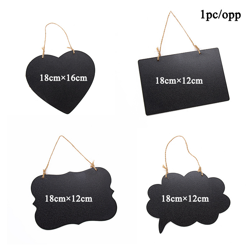 Back-to-school blackboard pendant, student small blackboard, double-sided message board, creative diy home decoration, hanging craft