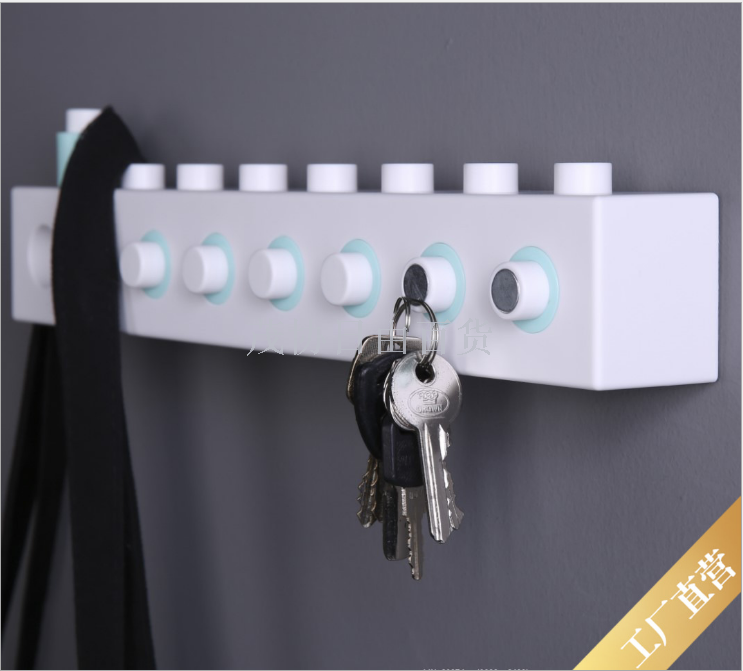 Makkal DIY building block hook free combination hook strong behind the door no marks free punching sticky hook no marks sticky hook