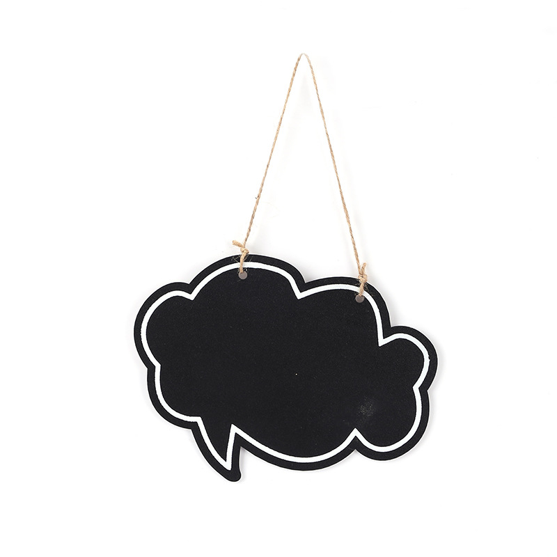 Creative diy home window display, hemp rope blackboard decoration, single-sided printed large blackboard, blackboard hanging piece handicrafts Application Scenario