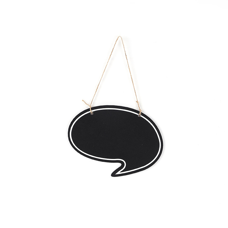 Creative diy home window display, hemp rope blackboard decoration, single-sided printed large blackboard, blackboard hanging piece handicrafts Item Picture