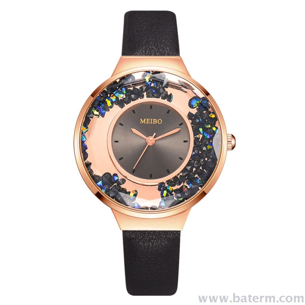 A popular and fashionable, compact ball strap ladies' watch with a happy hourglass and elegant ladies' wristwatch Application Scenario
