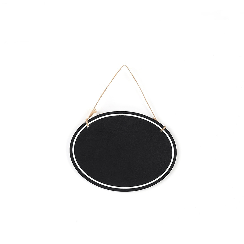 Creative diy home window display, hemp rope blackboard decoration, single-sided printed large blackboard, blackboard hanging piece handicrafts Specification image