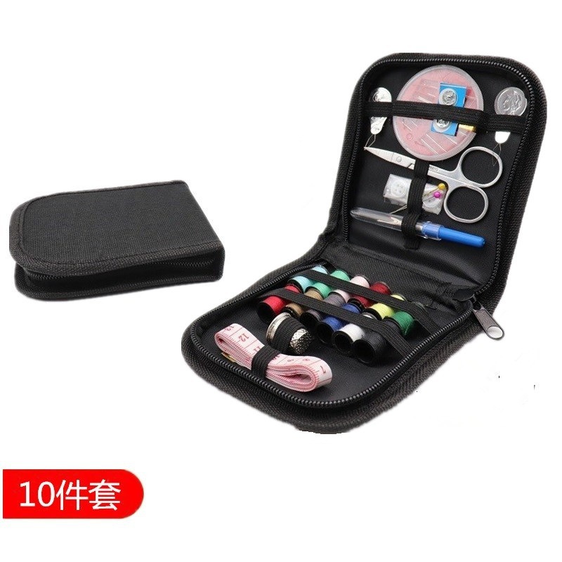 厂家直销便携式针线盒针线套装手缝针线包家用针线工具布艺缝纫针