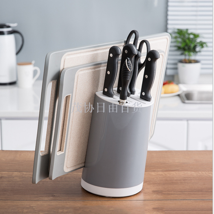 Multi-functional kitchen tool storage rack kitchen knife rack knife block cutting board cutting board shelf
