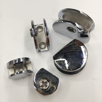 8mm 10 mm 12mm semi-round glass clip zinc alloy clip