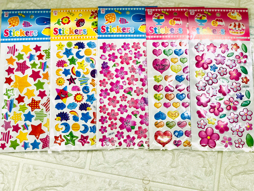 Children stickers, bubble stickers, cartoon stereoscopic stickers for children thumbnail