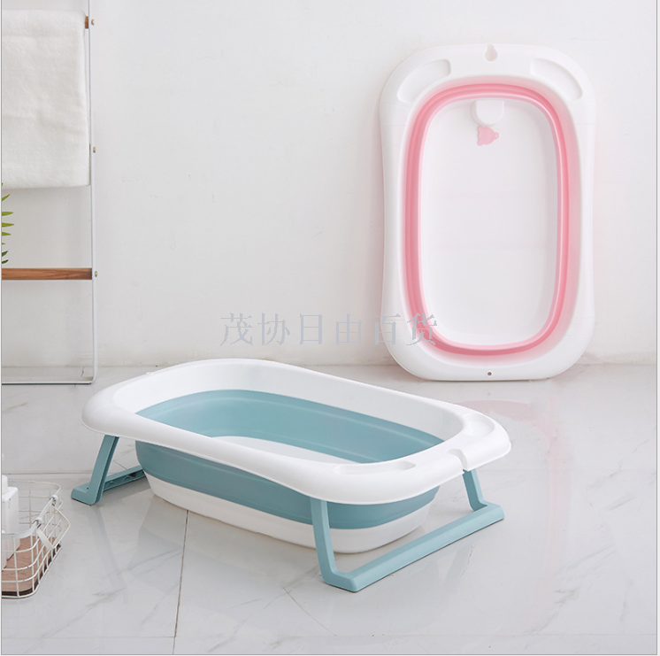 Baby tub Baby tub universal Plastic bath tub large household baby bath tub folding baby bath tub