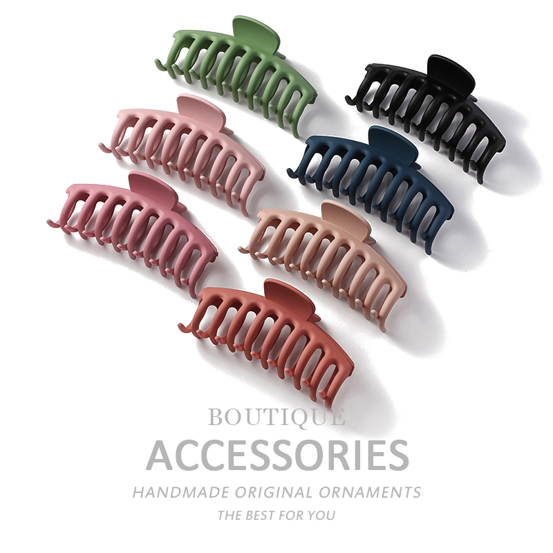Extra-large grip fog hair grab face wash shower with matte textured hair clip hair accessories
