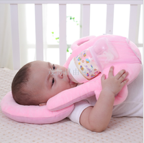 Baby feeding artifact Baby pillow feeding pillow shaping pillow anti-vomit bottle holder cotton core pillow baby pillow