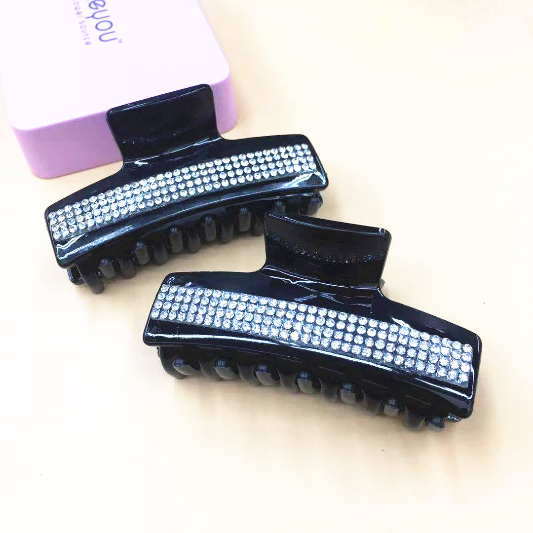 Pinzas de pelo con diamantes pinzas de agarrar accesorios para el pelo strass grande mediano pequeño plato pinzas para el pelo niños versión coreana pinzas duckbill franja