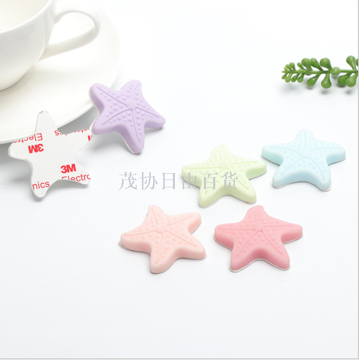 夜光海星硅胶防撞垫门把手门后墙面静音防撞贴缓冲垫卫生间防震垫