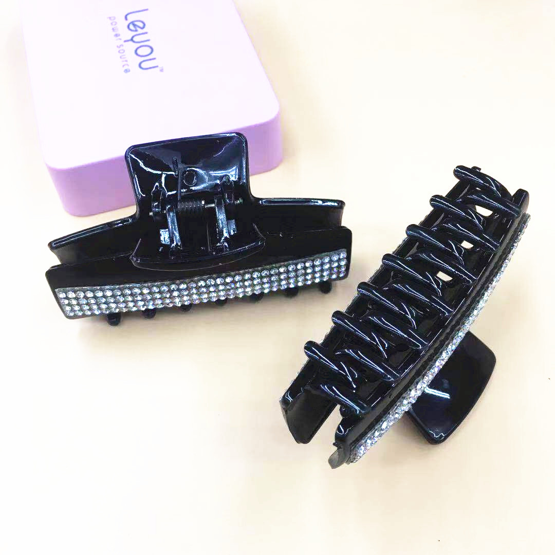 Diamond-encrusted hair clips, hairpin accessories, rhinestone, large, medium, small, plate hair clips, children's Korean version duckbill clips, bangs Specification image