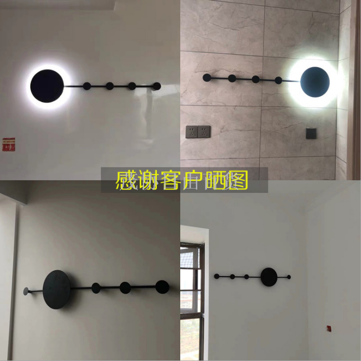 Minimalist wall lamps, Nordic postmodern internet-famous hanging wardrobe, entrance hall, staircase, corridor wall lamps, led creative lights Specification image