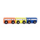 儿童木质仿真复古大巴士玩具车 环保彩绘无轨木制公交车玩具礼品图