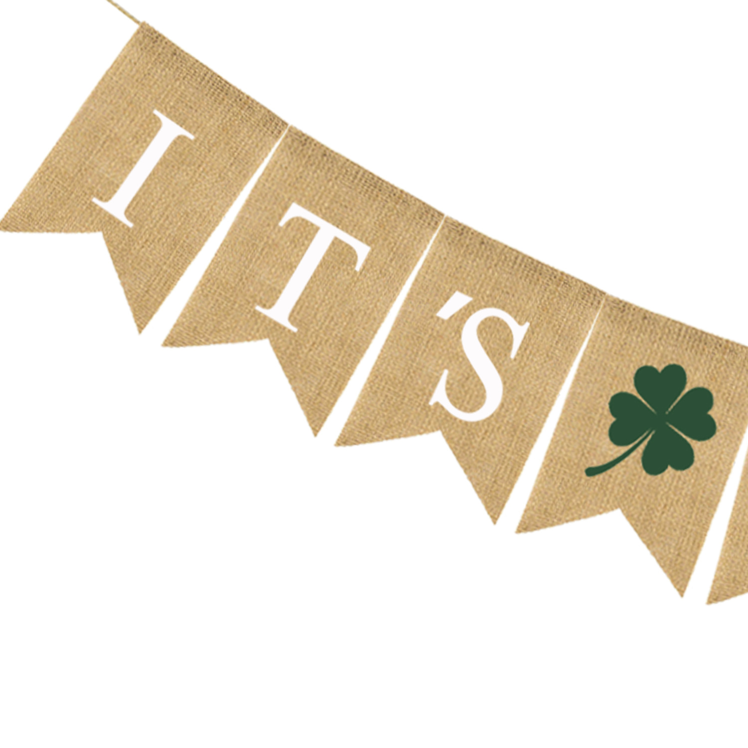 It's A Girl's Four-Leaf Clover Linen Dovetail Flag Application Scenario