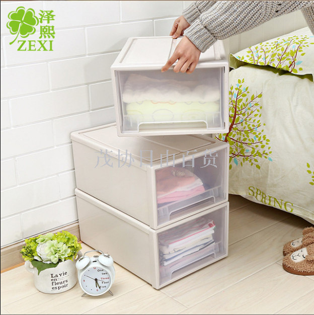 T3181 free combination storage cabinet Drawer type transparent storage cabinet plastic finishing cabinet cabinet combination storage box