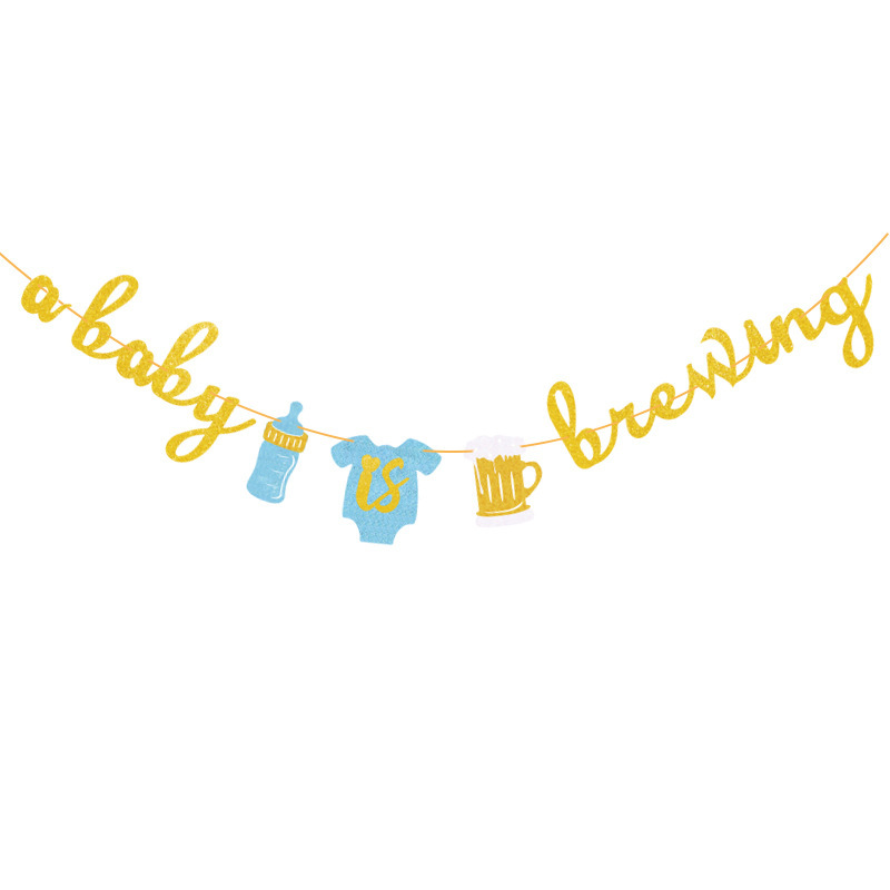 Baby Shower A Baby Shower A Baby Bottle A Baby Is Biewing details Picture
