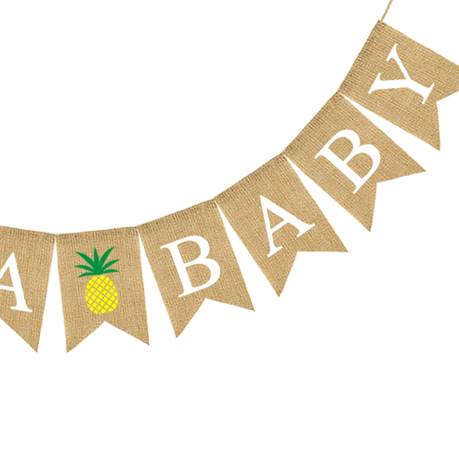 Factory Direct Sales Europe And The United States Baby's First Birthday Party Flag Aloha Baby Linen Dovetail Flag Item Picture