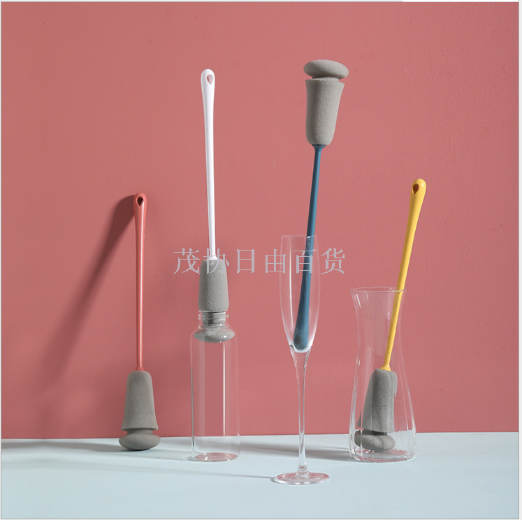 Self-designed forest flower cup brush Long handle cleaning cup brush Kitchen cleaning brush no dead Angle baby bottle brush 31g