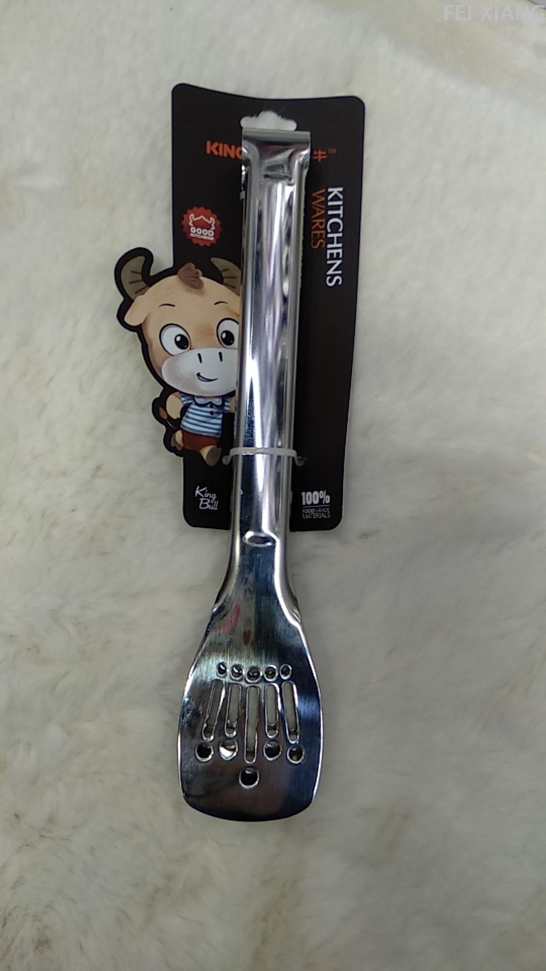 304不锈钢食物夹 面包夹 厨房多用夹 甜品夹 牛排烤肉夹产品图