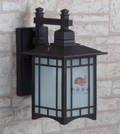 European-style outdoor wall lamps, exterior wall lamps, rainproof and rust-proof, villa gate and wall lamps, courtyard landscape wall lamps, aluminum materials details Picture