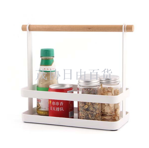 Fashion kitchen seasoning bottle shelf Nordic modern simple kitchen storage shelf iron products seasoning jar storage shelf