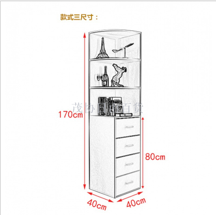 衣柜边柜产品图