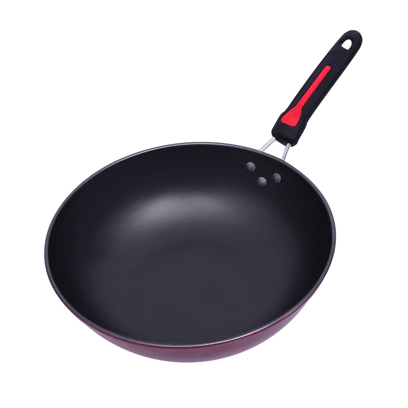 Factory direct sales of cookware sets, fine iron three-piece sets, kitchen non-stick pans, gift pans, universal colorful three-piece sets, wok pans Application Scenario