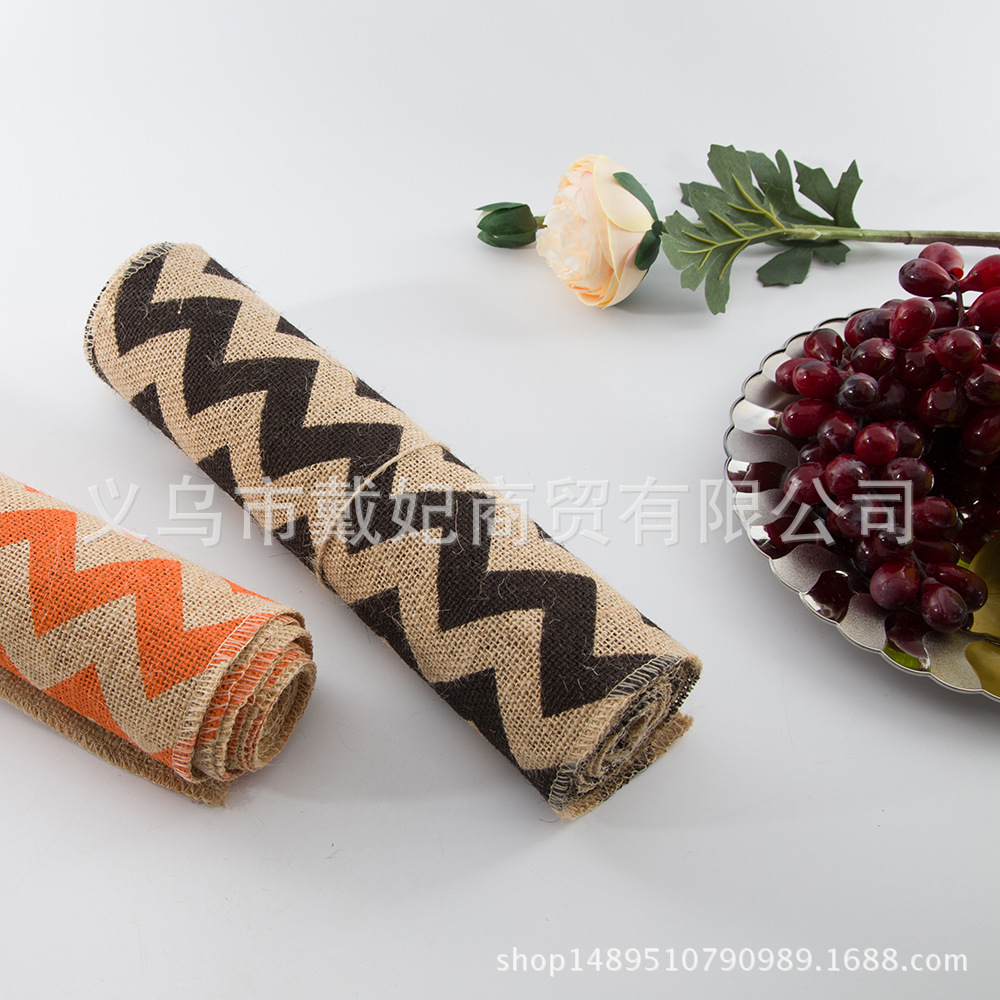 Home Direct Striped Linen Table Flag Wedding Decoration Lace Lace Tablecloth Wavy Linen Application Scenario