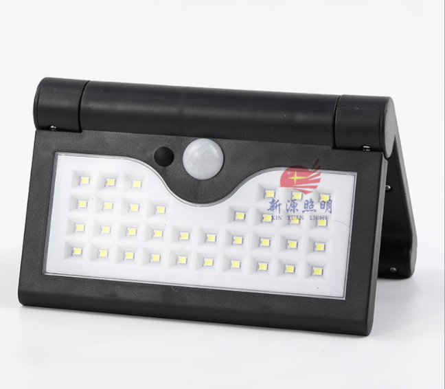 2019 new solar wall lamp, foldable human body sensor wall lamp, outdoor waterproof courtyard lighting street lamp Specification image