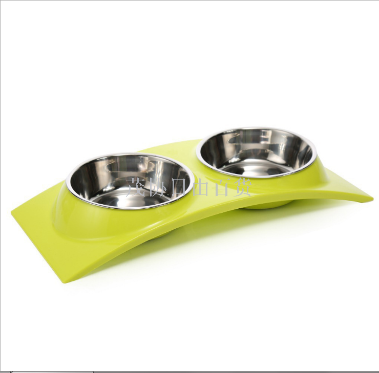 Dog bowl, cat bowl, large stainless steel dog bowl, dog food bowl, teddy golden retriever meal bowl, anti-slip and wear-resistant pet bowl details Picture
