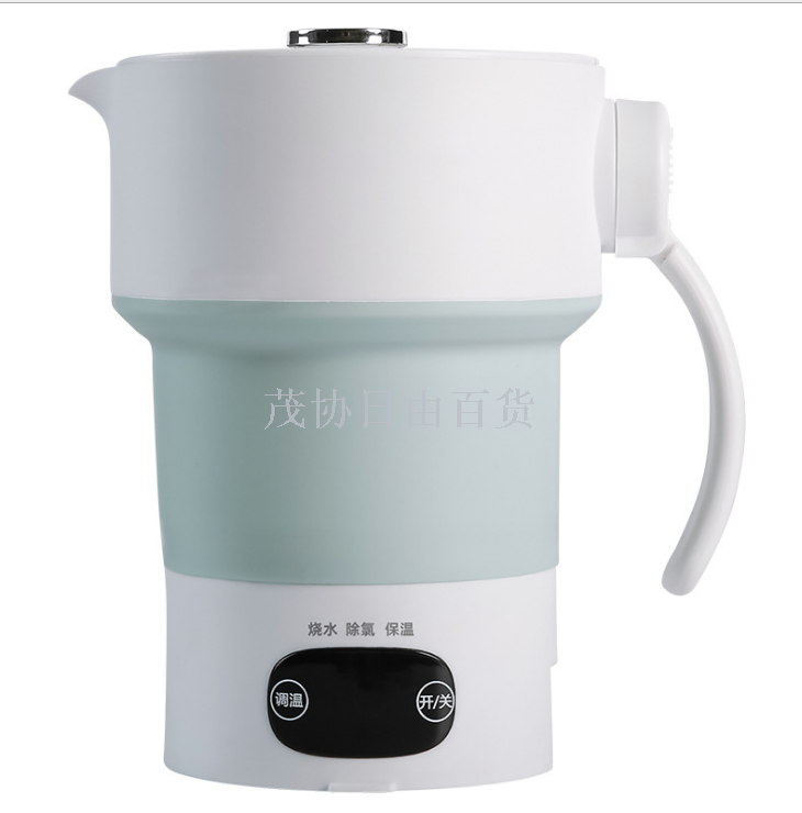 Telescopic electric kettle, automatic heat preservation, household boiling kettle, outdoor travel, silicone folding kettle