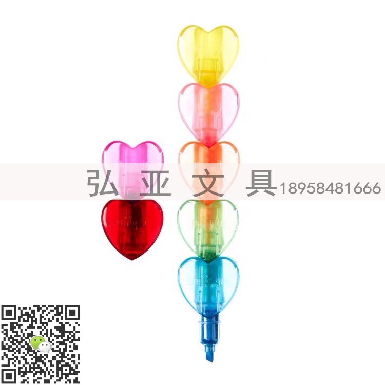 趣味文具 创意荧光笔 马卡龙蛋糕串 大爱心 小熊 足球公仔荧光笔