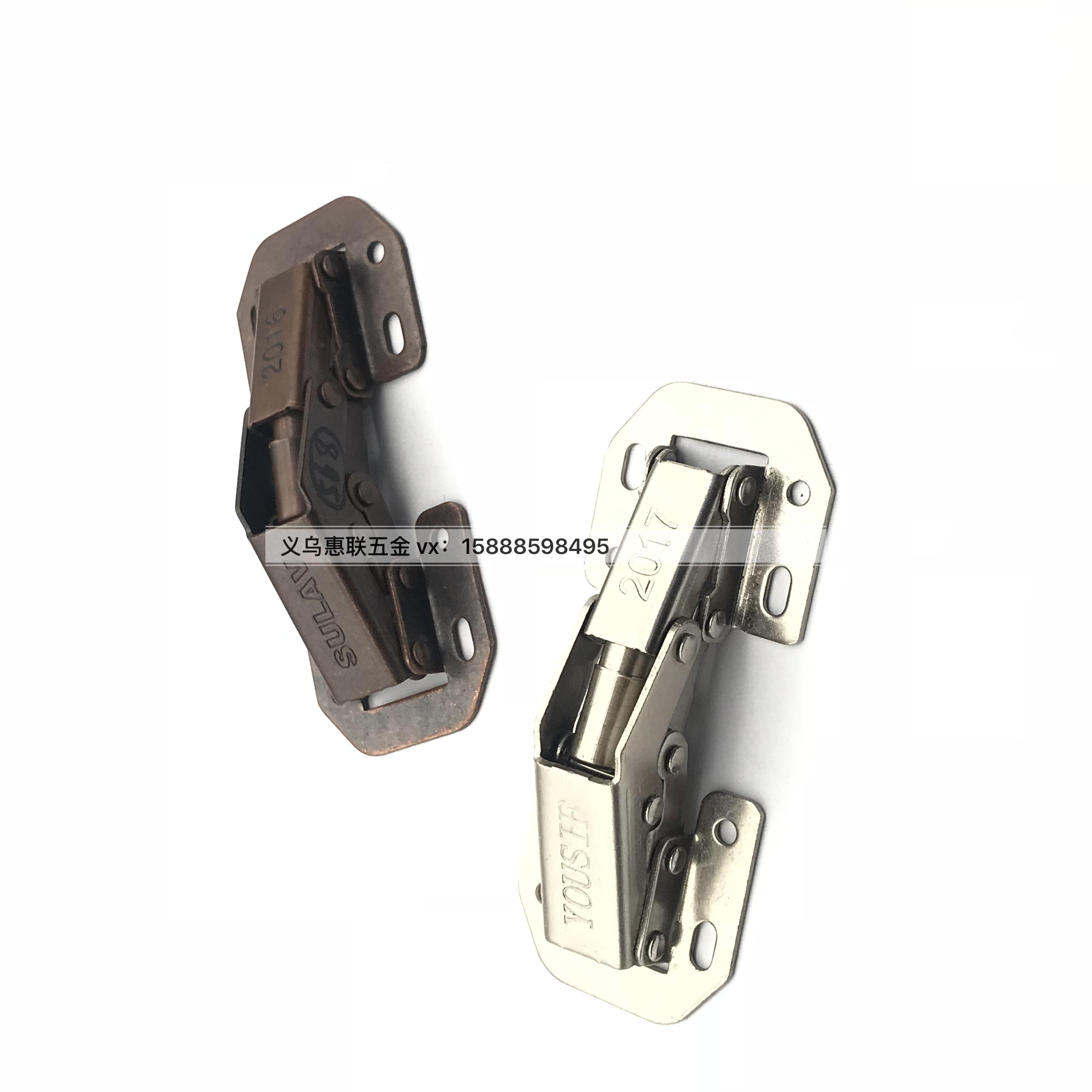 No-Drilling Hinge Cabinet Door Rebound Thickened Flip Cover No-Slotting Wardrobe Folding And Hinging Hinge Item Picture