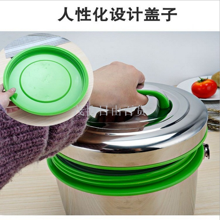 Stainless steel non-magnetic fully foamed large-capacity commercial insulated lunch box, pot, insulated soup bucket, rice bucket, milk tea bucket Specification image