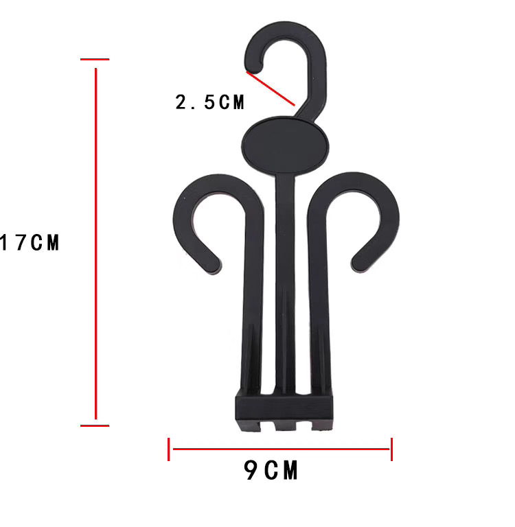 Double hook slipper rack tie rack silk scarf hanger plastic hanger cotton slipper flip-flop slipper hook