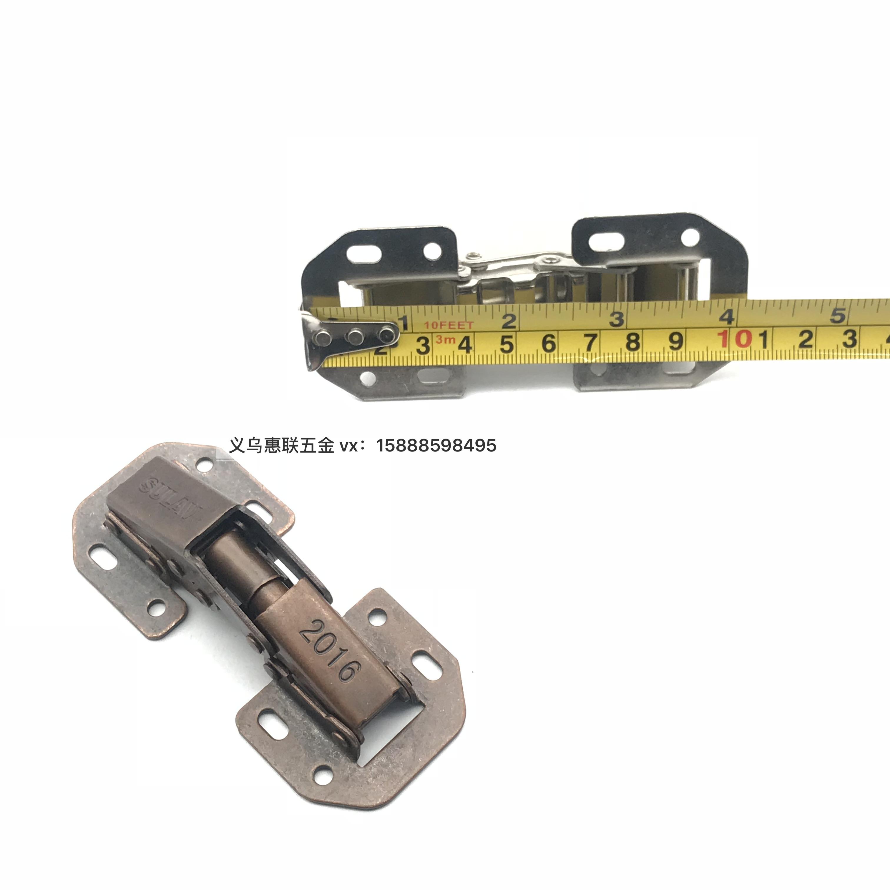 No-Drilling Hinge Cabinet Door Rebound Thickened Flip Cover No-Slotting Wardrobe Folding And Hinging Hinge Specification drawing