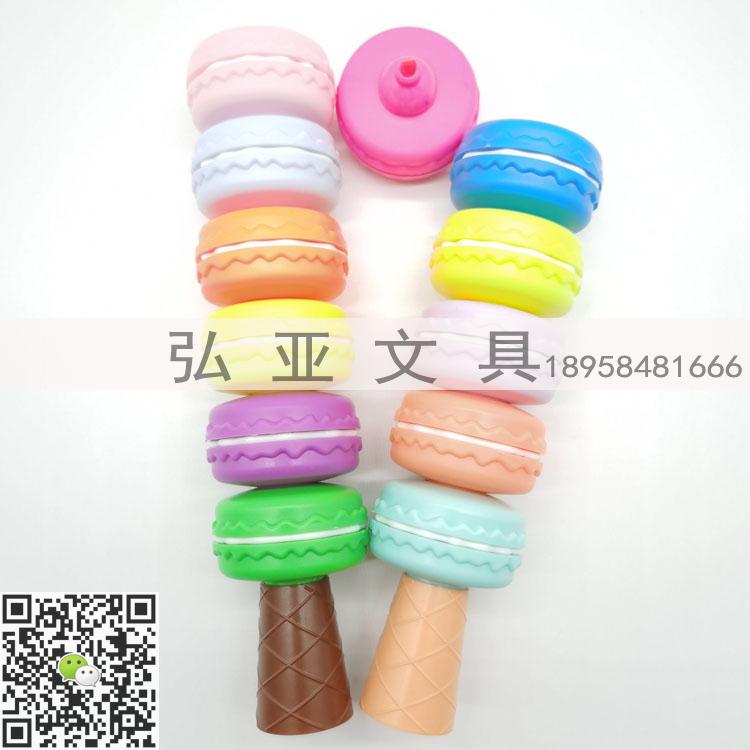 趣味文具 创意荧光笔 马卡龙蛋糕串 大爱心 小熊 足球公仔荧光笔