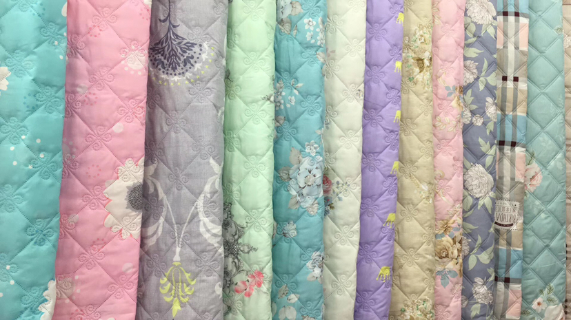 Washing test demonstration of quilt durability