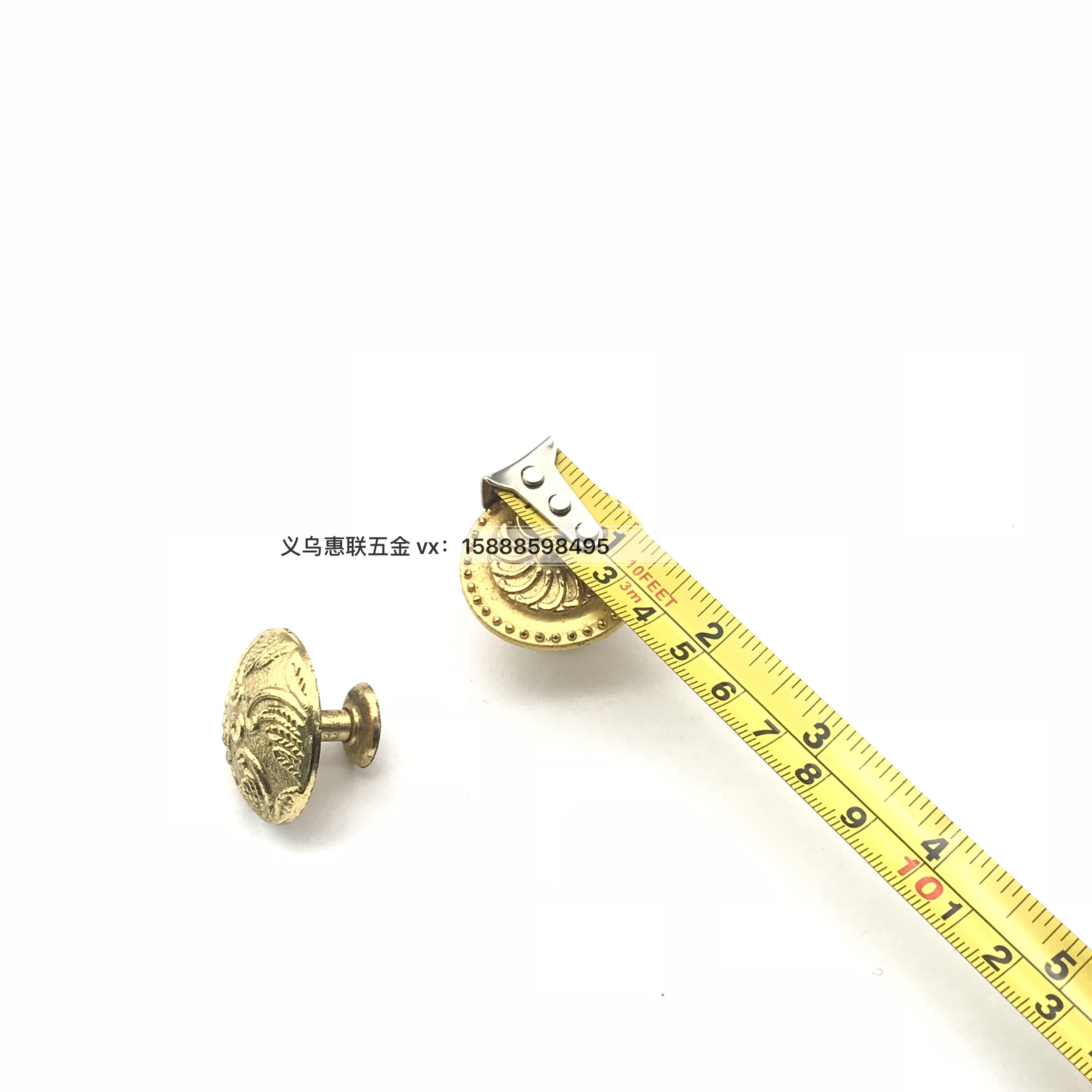 Manufacturers direct simple zinc alloy gold household wardrobe door cabinet drawers single button handle