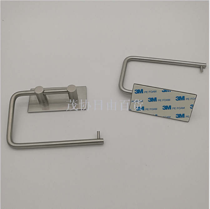Stainless steel toilet paper boxes, toilet paper racks, kitchen paper towel racks, waterproof and storable, large roll paper racks without drilling, wholesale Specification image