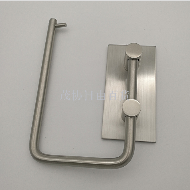 Stainless steel toilet paper boxes, toilet paper racks, kitchen paper towel racks, waterproof and storable, large roll paper racks without drilling, wholesale Item Picture