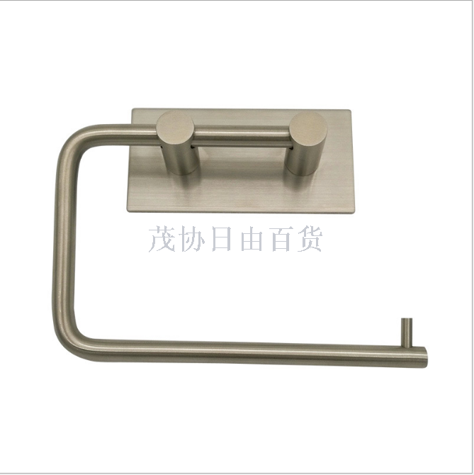 Stainless steel toilet paper boxes, toilet paper racks, kitchen paper towel racks, waterproof and storable, large roll paper racks without drilling, wholesale details Picture