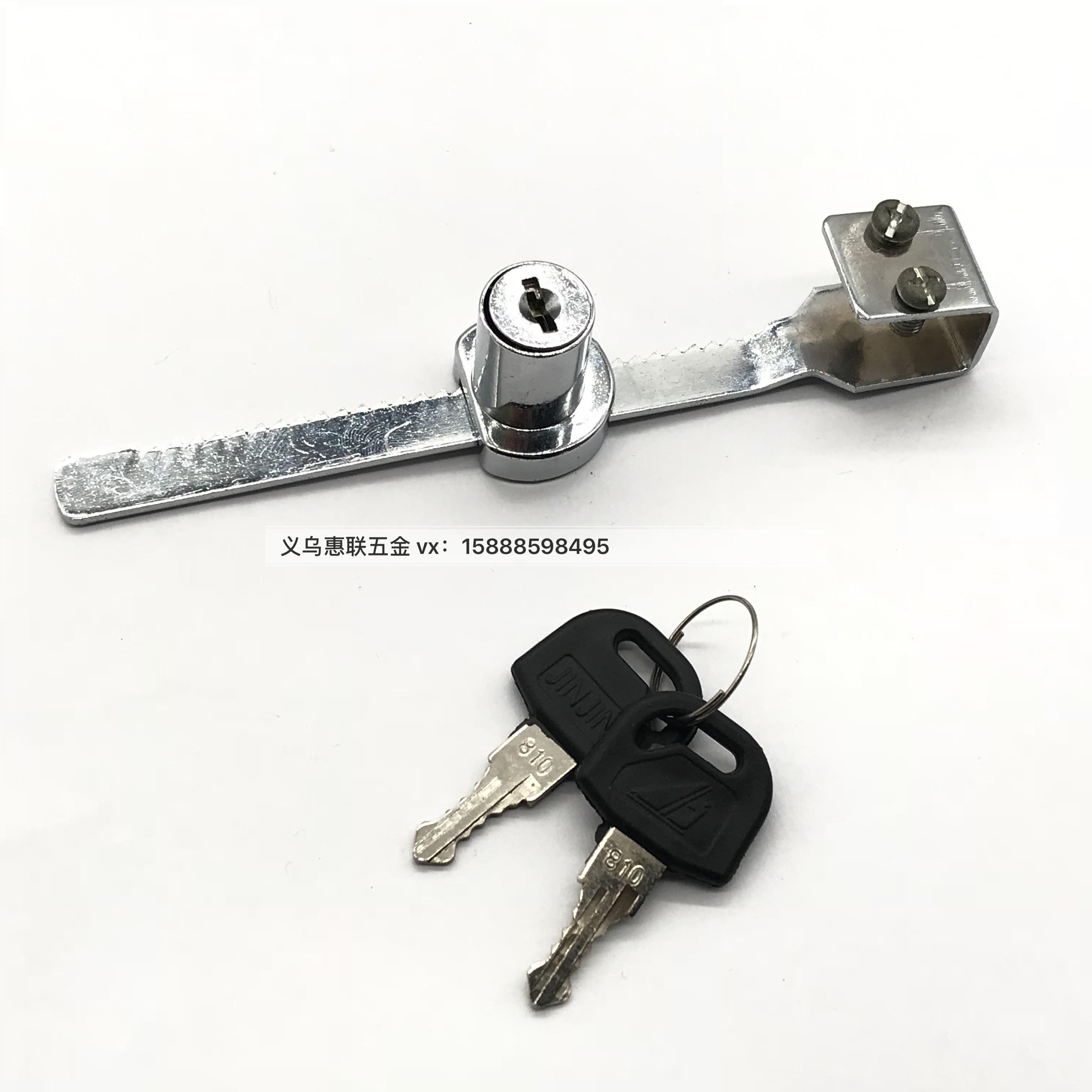 Factory direct sale glass cabinet lock display cabinet glass lock glass shift lock saw tooth lock details Picture