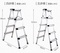 梯子人字梯加厚铝合金家用折叠多功能楼梯室内外移动便携工程梯凳细节图