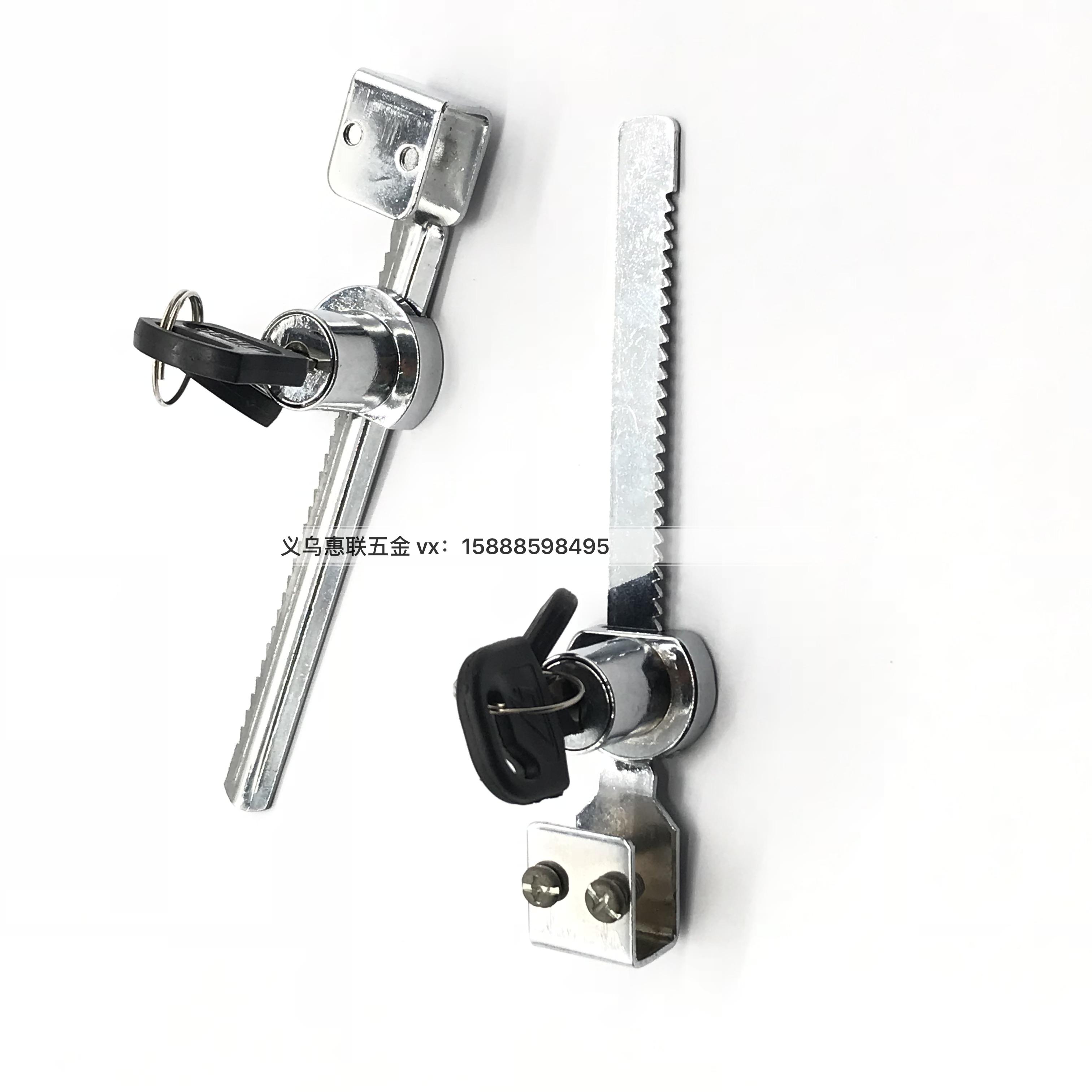 Factory direct sale glass cabinet lock display cabinet glass lock glass shift lock saw tooth lock full figure