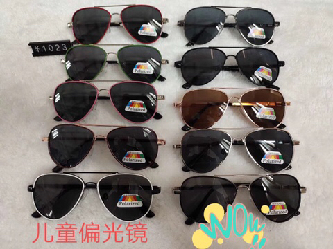 厂家新款现货批发经典金属时尚偏光墨镜宝宝眼镜儿童太阳镜产品图