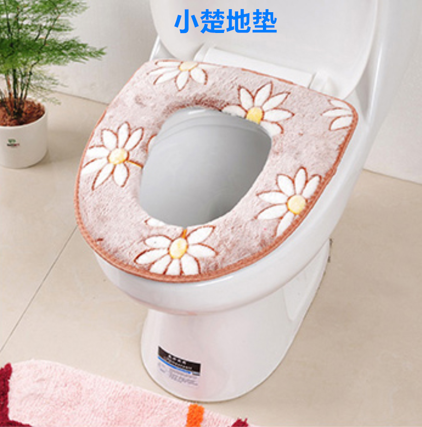 座便套/马桶垫/马桶盖套/外贸/通用坐便垫 保暖珊瑚绒拉绒产品图
