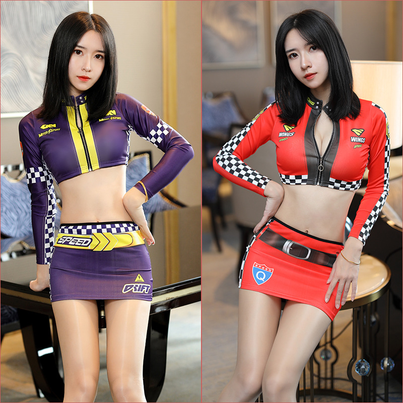 QQ飞车小橘子性感赛车服分体内衣1730