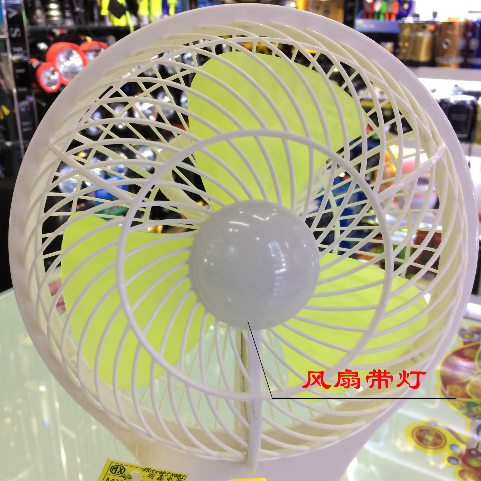 明鑫电筒 JR-5580带灯风扇可折叠可悬挂多功能户外野营小台扇批发细节图